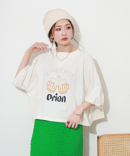 FUNALIVE（ファンアライブ） tシャツ オリオンビールショート丈プル