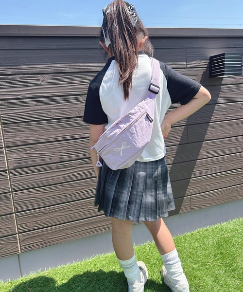 CERCA ボディバッグ ウエストポーチ lulunoix/リボン刺繍ボディバッグ