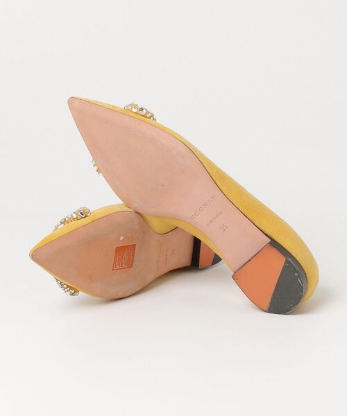 「ROCHAS」 フラットパンプス 35 イエロー レディース_画像3