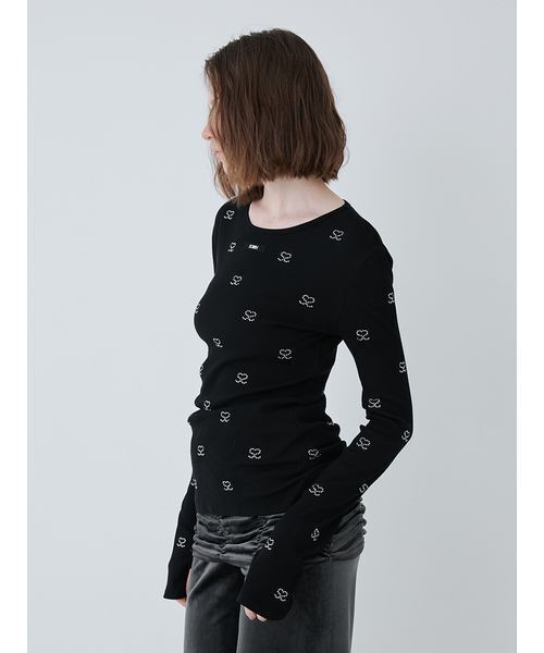 「SORIN」 長袖カットソー 38 ブラック レディース_画像5