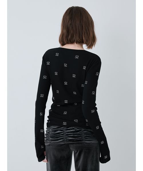 「SORIN」 長袖カットソー 38 ブラック レディース_画像6