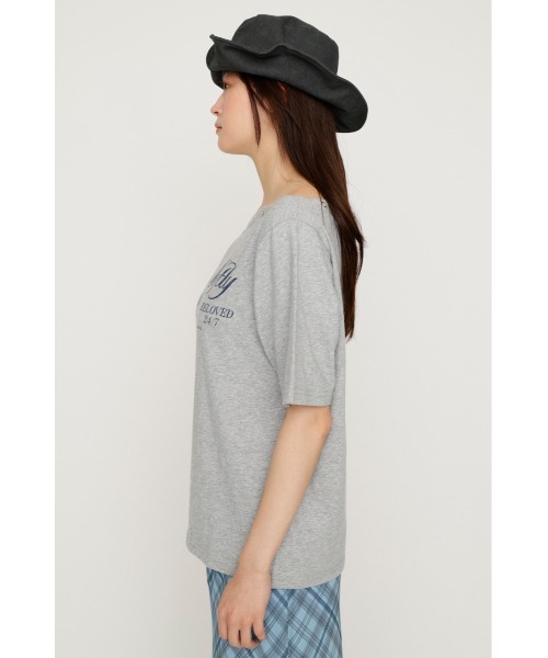 SLY（スライ） tシャツ 半袖 ONE SHOULDER PRINT TOPS ワンショルダー