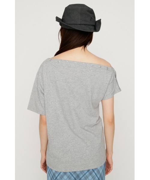 SLY（スライ） tシャツ 半袖 ONE SHOULDER PRINT TOPS ワンショルダー