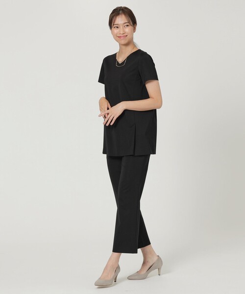 「TRANS WORK」 半袖Tシャツ 38 ブラック レディース_画像2