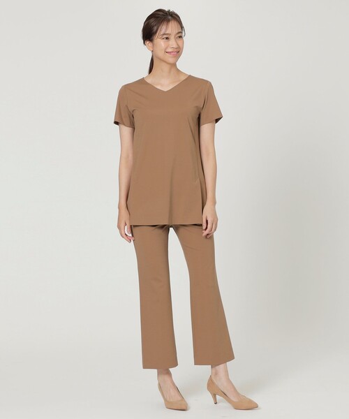 「TRANS WORK」 半袖Tシャツ 38 ブラック レディース_画像3
