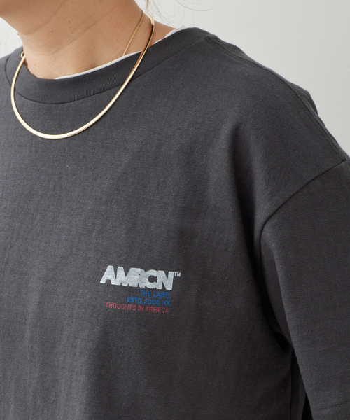 AMERICANA（アメリカーナ） tシャツ 半袖 「AMERICANA/アメリカーナ