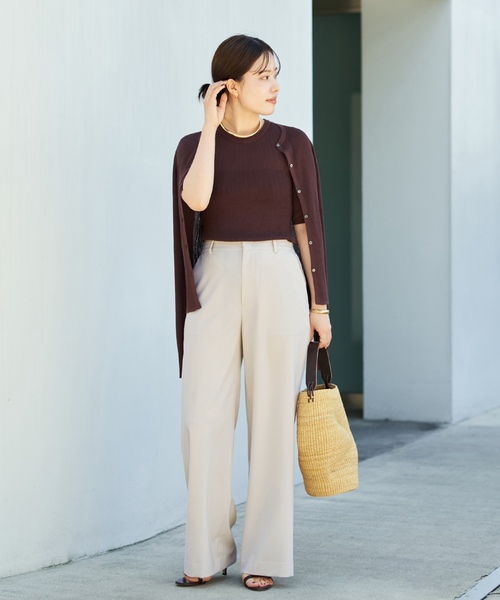 plage（プラージュ） パンツ 36 ベージュ レディース : ZOZOTOWN Yahoo 