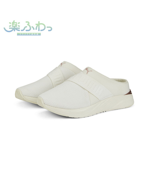 「PUMA」 ローカットスニーカー 24.0cm ブラック×ホワイト レディース_画像5