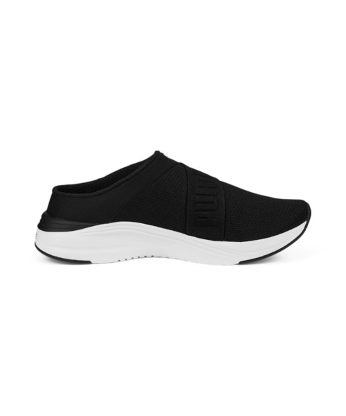 「PUMA」 ローカットスニーカー 24.0cm ブラック×ホワイト レディース_画像9