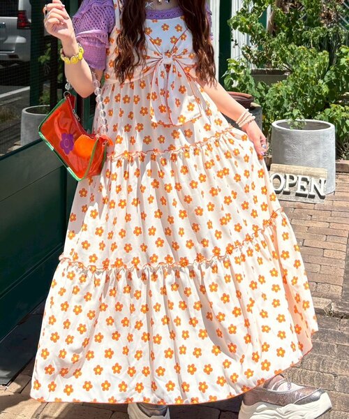「HELLO.SANFRANCISCO」 コンビワンピース ONE SIZE グリーン レディース_画像6