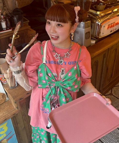 「HELLO.SANFRANCISCO」 コンビワンピース ONE SIZE グリーン レディース_画像8