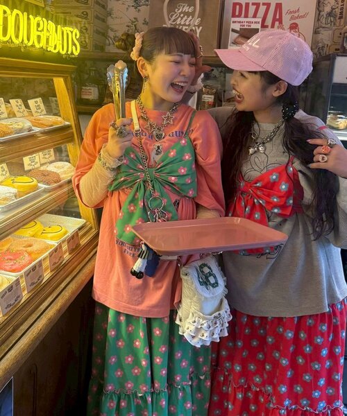 「HELLO.SANFRANCISCO」 コンビワンピース ONE SIZE グリーン レディース_画像9