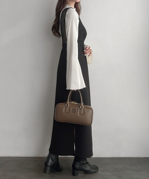 「Meiru」 サロペットスカート LARGE ブラック レディース_画像8