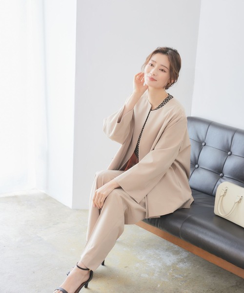 「RIRIYANO」 セットアップ MEDIUM ベージュ レディース_画像2