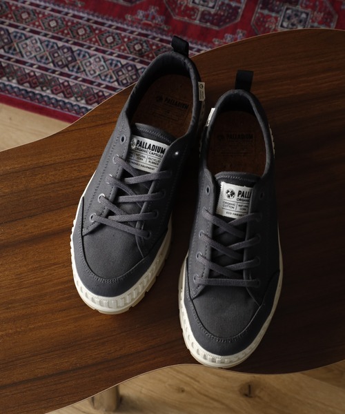 「PALLADIUM」 ローカットスニーカー 27cm チャコール レディース_画像4