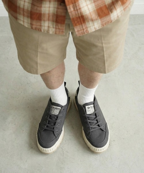 「PALLADIUM」 ローカットスニーカー 27cm チャコール レディース_画像6