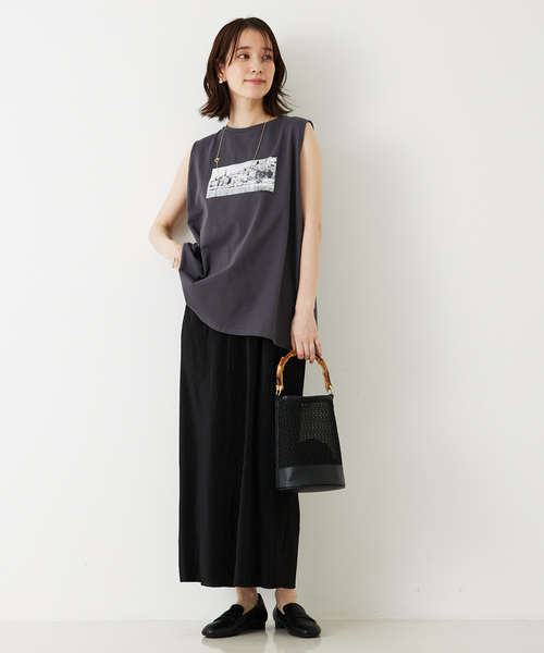 「abahouse mavie」 ロングスカート フリー ブラック レディース_画像9