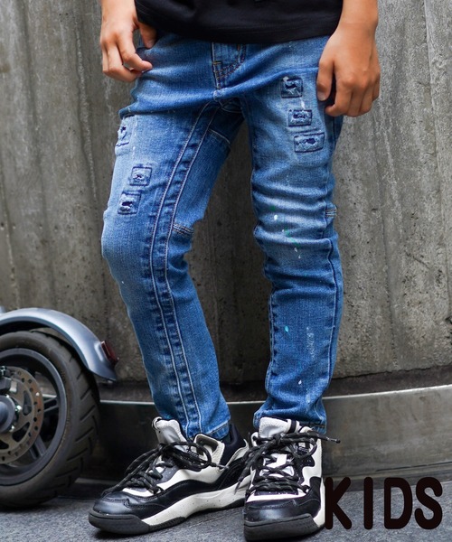adamsJUGGLER パンツ キッズP.D.Rデニムロングパンツ キッズ