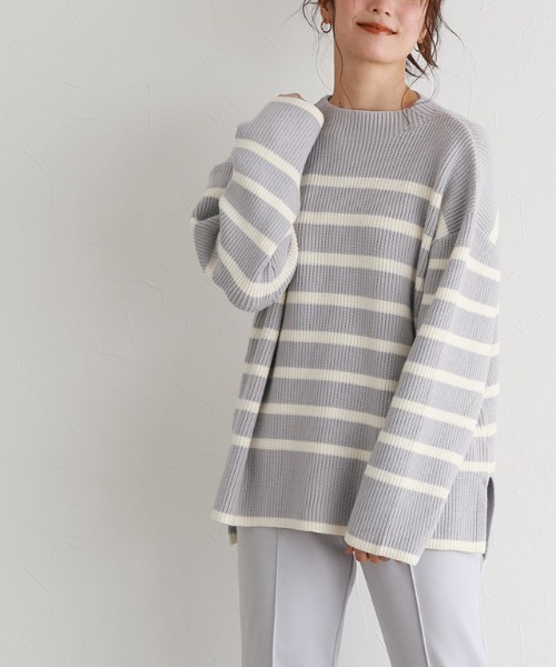 【美品】ボーダー　ニット DiDi Guranjie 地柄ボーダー ニット – キロメトロゼロウェブストア