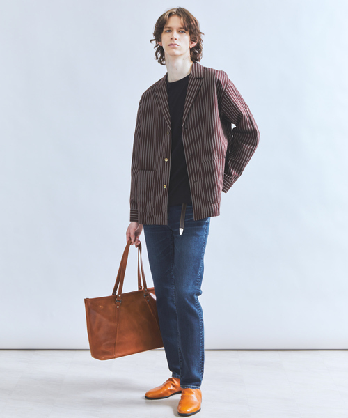 ABAHOUSE（アバハウス） シャツ 「ストライプ」ラペル シャツ