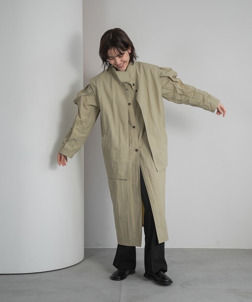 lawgy トレンチコート コート multiway flutter trench coat  