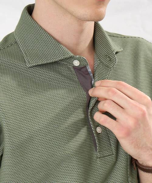 TAKEO KIKUCHI（タケオキクチ） ポロシャツ 「抗菌防臭」ハニカム