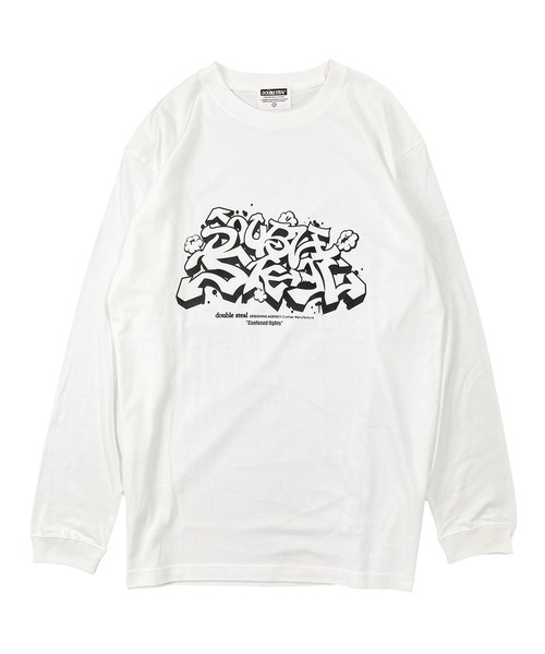 DOUBLE STEAL（ダブルスティール） tシャツ 矢印グラフィティ 長袖T