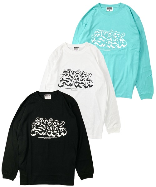 DOUBLE STEAL（ダブルスティール） tシャツ 矢印グラフィティ 長袖T