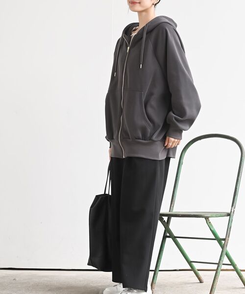 r・p・s（アールピーエス） パーカー 裏起毛ビッグシルエットジップ