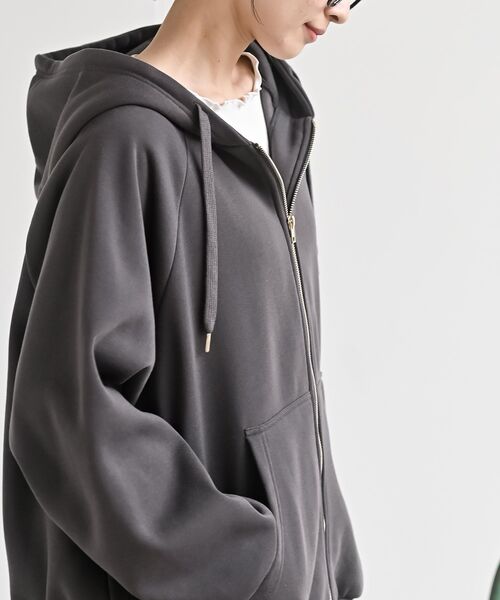 r・p・s（アールピーエス） パーカー 裏起毛ビッグシルエットジップ