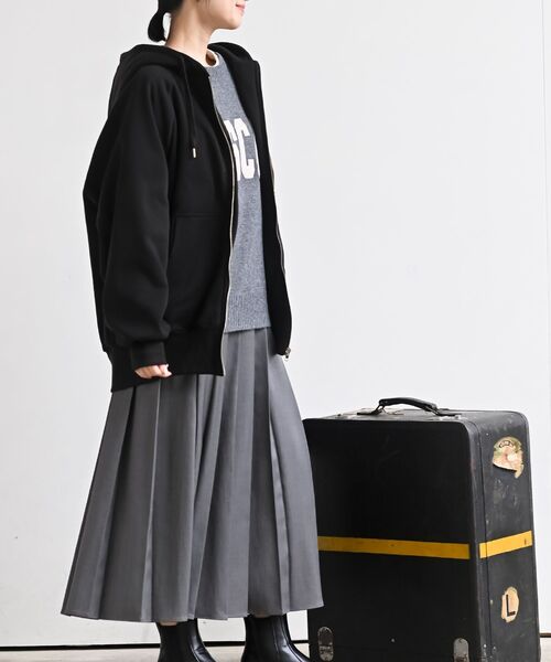 r・p・s（アールピーエス） パーカー 裏起毛ビッグシルエットジップ