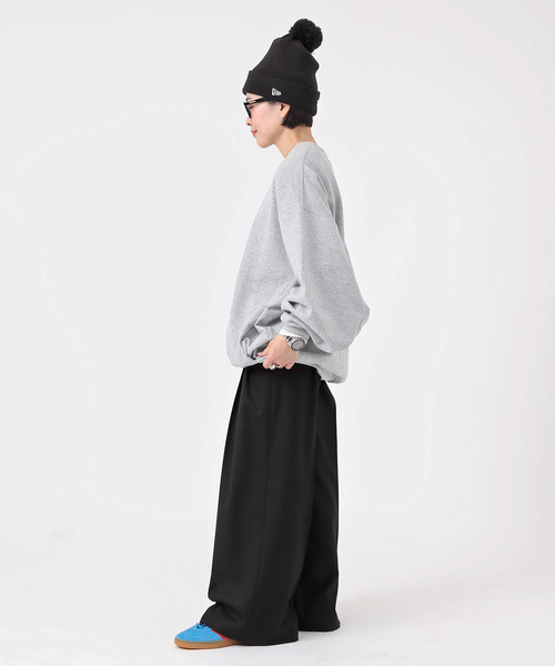 PRE_（プレ） スウェット レディース 「PRE_/プレ」ビッグスリーブ