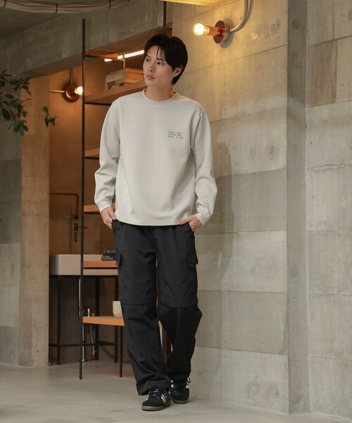ロゴプリントロングスリーブTシャツ BEAMS HEART tシャツ 「ユニセックス」ダンボール ロゴ プリント