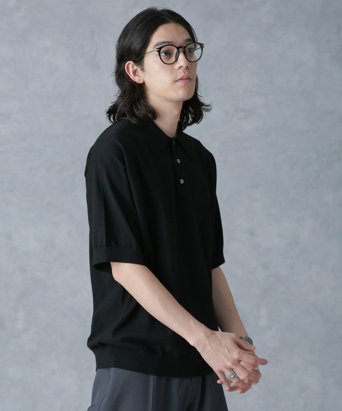 crepuscule セーター ニット crepuscule/別注 S/S KNIT POLO