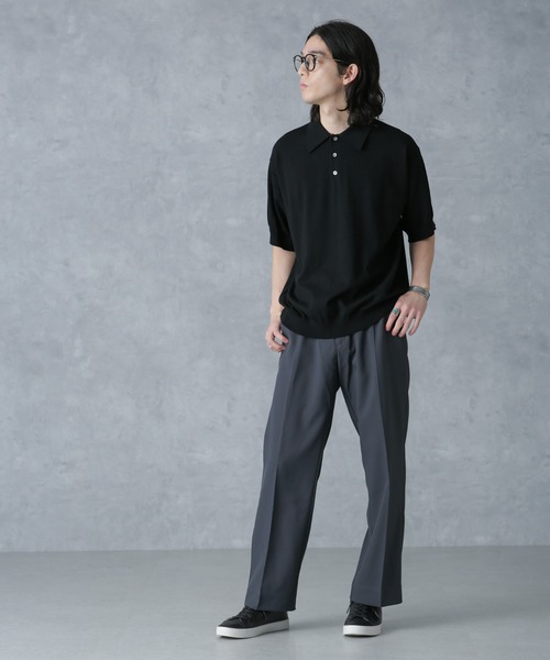 crepuscule 21SS 別注 ニットポロシャツ crepuscule セーター ニット crepuscule/別注 S/S KNIT POLO