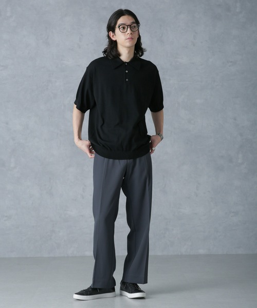 crepuscule 21SS 別注 ニットポロシャツ crepuscule セーター ニット crepuscule/別注 S/S KNIT POLO
