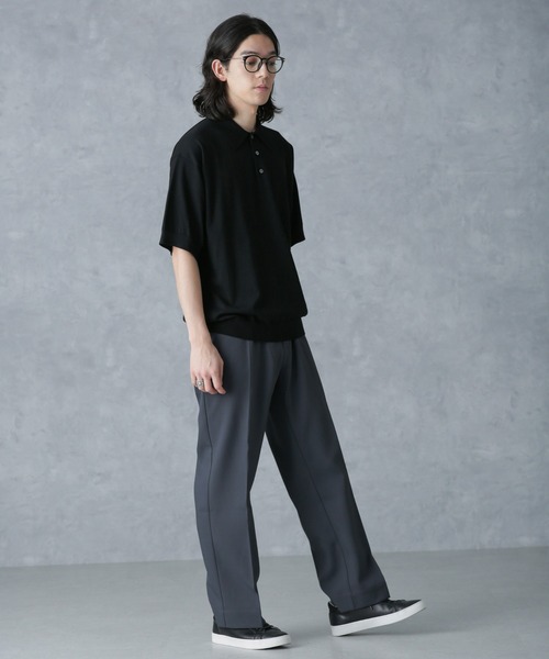 クレプスキュール　半袖ニット　crepuscule crepuscule (クレプスキュール) Knit Tee / ニットT