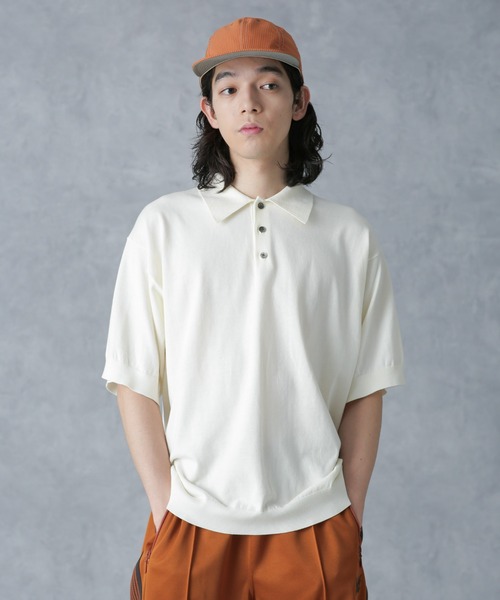 crepuscule 21SS 別注 ニットポロシャツ crepuscule セーター ニット crepuscule/別注 S/S KNIT POLO