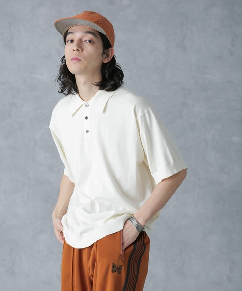トップス crepuscule KNIT POLO crepuscule セーター ニット crepuscule/別注 S/S KNIT POLO