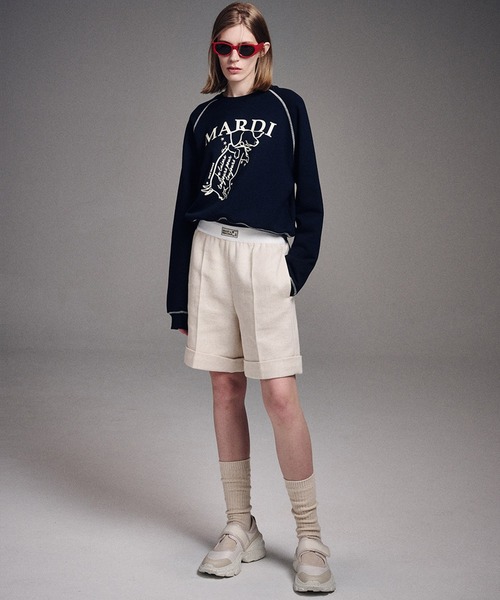 Mardi Mercredi トレーナー スウェット SWEATSHIRT RAGLAN SWING