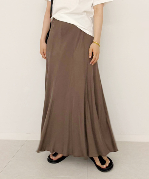 スカート 「追加」Washable Fibril ロングスカート2 レディース  