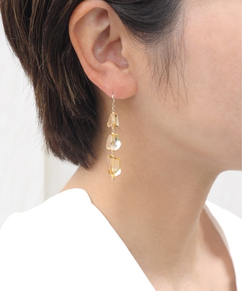 anq.（アンク） ピアス 「anq.」K10/K14GF・アメシスト/シトリン