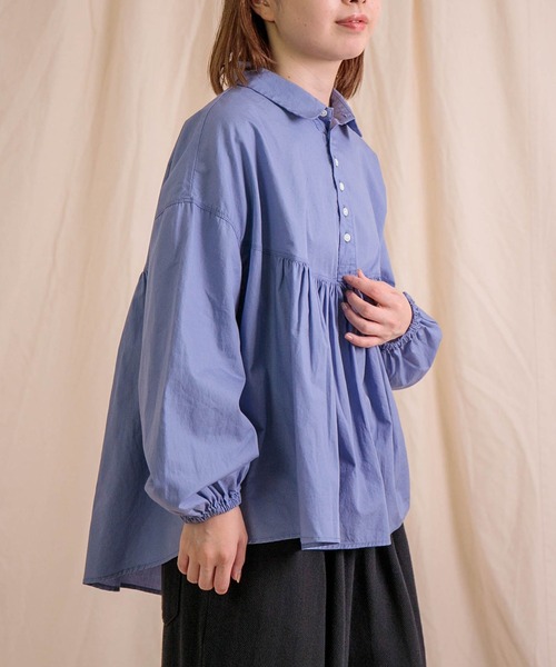 ブラウス シャツ 「Brocante / ブロカント」 50ブロード ペタルシャツ レディース Brocante ブラウス シャツ 「Brocante / ブロカント」 50