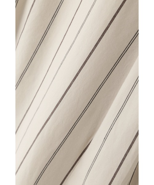 シャツ ブラウス WIDE STRIPE COTTON レディース