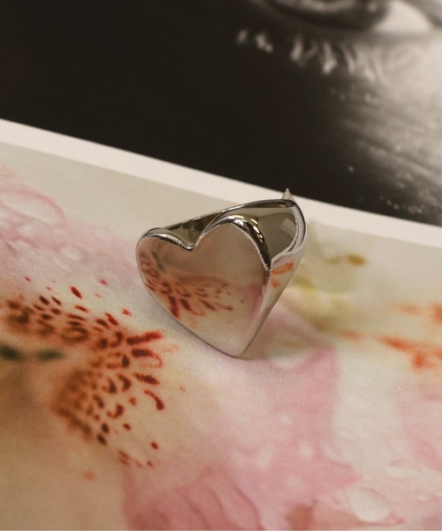 emesuelee 指輪 リング 日本製 ニッケルフリー ボリュームハートリング