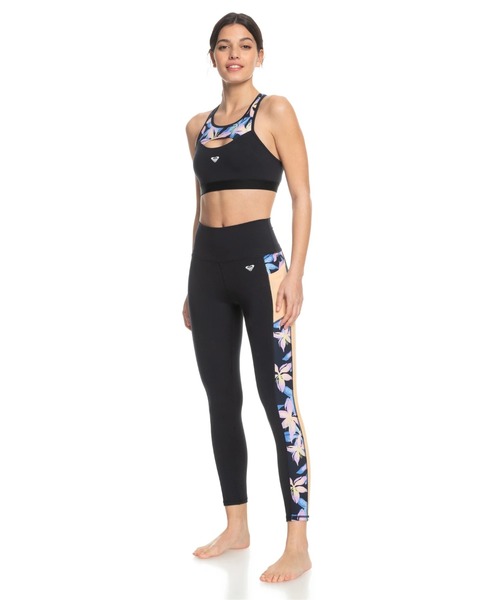 ROXY ロキシー　ヨガウェア スポーツブラL　レギンス M 上下セット　ブルー ROXY ロキシー ヨガウェア スポーツブラL レギンス M 上下セット