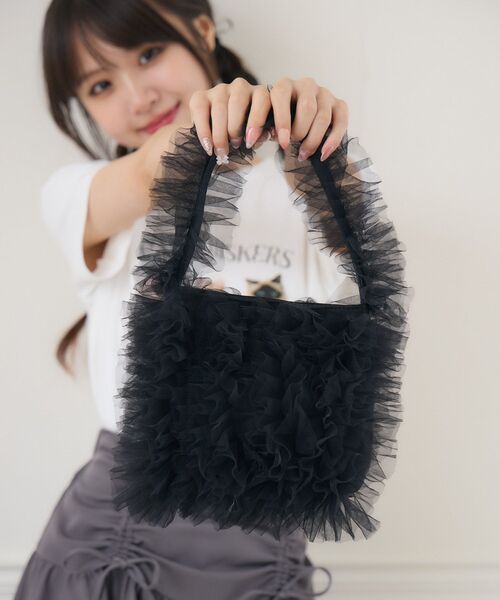 Emsexcite ショルダーバッグ バッグ フリルチュールミニBAG