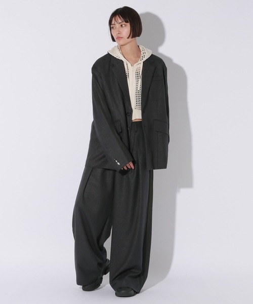 Anui パーカー 「UNISEX/選べる着丈」メッシュフードZIPパーカー