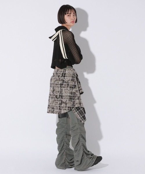 Anui パーカー 「UNISEX/選べる着丈」メッシュフードZIPパーカー