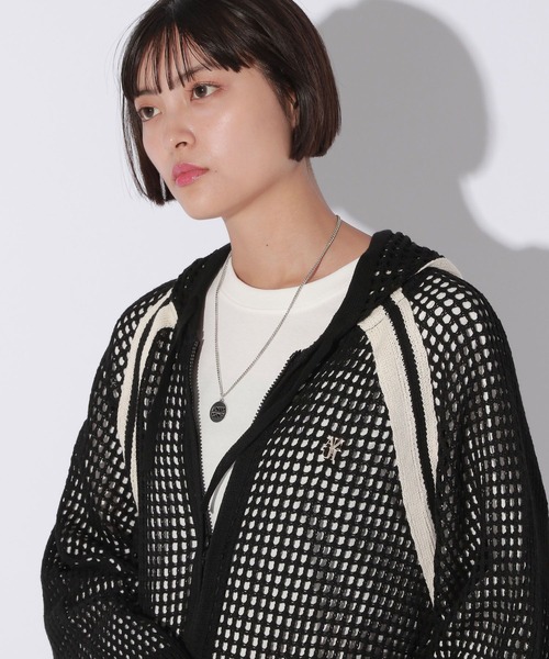 パーカー 「UNISEX/選べる着丈」メッシュフードZIPパーカー レディース メンズ Anui パーカー 「UNISEX/選べる着丈」メッシュフードZIPパーカー